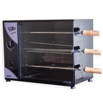 Churrasqueira a Gás Rotativa 3 Espetos Vitta Arke 220v GN Preta
