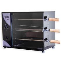 Churrasqueira a Gás Rotativa 3 Espetos Vitta Arke 220v GN Preta