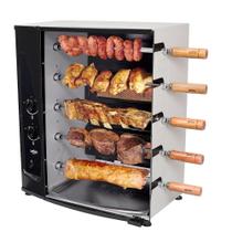 Churrasqueira a Gás Rotativa 5 Espetos Arke AGR-05, Cinza Churrasqueira a Gás Rotativa 5 Espetos Arke AGR-05, Cinza