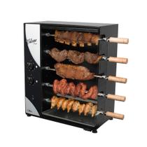 Churrasqueira a Gás Rotativa Com 5 Espetos Giratórios Vulcano Cattiva Arke Assador Bivolt GLP Churrasqueira a Gás Rotativa Com 5 Espetos Giratórios Vulcano Cattiva Arke Assador Bivolt GLP