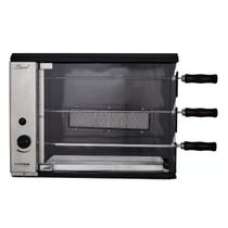 Churrasqueira a Gás Rotativa de Bancada Stand 3 Espetos Titan Churrasqueira a Gás Rotativa de Bancada Stand 3 Espetos Titan