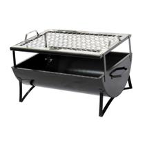 Churrasqueira Aço Carbono E Grelha Ab 44x30x24cm Churrasqueira Aço Carbono E Grelha Ab 44x30x24cm