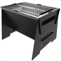 Churrasqueira Aço Mini Grill Para Camping Com Grelha UN