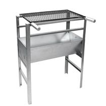 Churrasqueira Aço portátil Robusta Desmontavel Modular Com Grelha Inox e Suporte para acessorios espetos GM Churrasqueira Aço portátil Robusta Desmontavel Modular Com Grelha Inox e Suporte para acessorios espetos GM