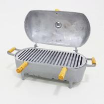 Churrasqueira Bafo Alumínio Fundido Média Cinza