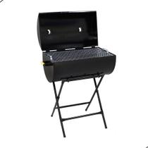 Churrasqueira Bafo Grill Extra Grande Com Suporte Preto Churrasqueira Bafo Grill Extra Grande Com Suporte Preto