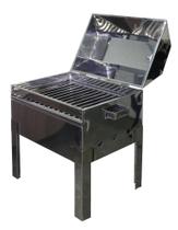 Churrasqueira Bafo Mini Inox 430 0.40x0.30 Com Grelha Inox - RHR