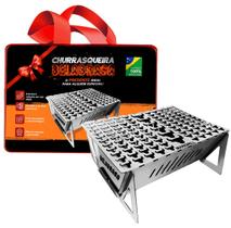 Churrasqueira BELABRASA Portátil Mini Inox + Bolsa Churrasqueira BELABRASA Portátil Mini Inox + Bolsa