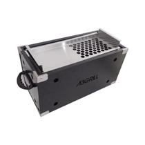 Churrasqueira Box Portátil Black à Carvão com Grelha Mista Moeda e Chapa Inox Churrasqueira Box Portátil Black à Carvão com Grelha Mista Moeda e Chapa Inox