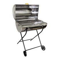 Churrasqueira Brasão Grill Inox Grelha Carrinho 102x70x40cm