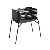 Churrasqueira Carvão Com Grelha E 3 Espetos MONTANA 54x35x64cm 3005 MOR
