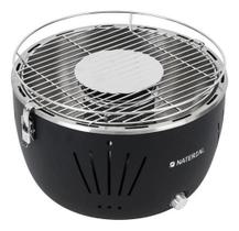 Churrasqueira Carvao Table Grill Portatil Naterial Preta