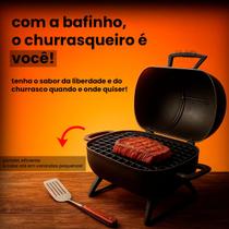 Churrasqueira Compacta com Grelha Inox para Sacada, Campo, Praia ou Apartamento
