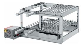 Churrasqueira Conjugada Giratória Inox 2 Andares 2 Grelha 4 Espetos