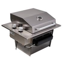 Churrasqueira Cooktop Embutir a Gás Diamond com Tampa Titan