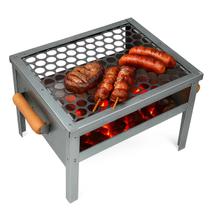 Churrasqueira de Aço com Grelha Inox Ideal para Quintal, Camping e Pequenos Espaços Churrasqueira de Aço com Grelha Inox Ideal para Quintal, Camping e Pequenos Espaços