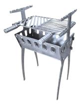 Churrasqueira de Aluminio Portátil A Carvão Móvel Desmontável Churrasqueira de Aluminio Portátil A Carvão Móvel Desmontável