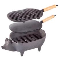 Churrasqueira De Ferro Porquinho 3 Peças - Libaneza Churrasqueira De Ferro Porquinho 3 Peças - Libaneza