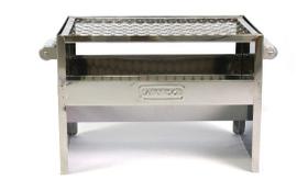 Churrasqueira de Inox Portátil a Carvão - Leve e Resistent