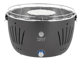 Churrasqueira De Mesa A Carvão Pilha E Usb Cinza - Table Grill Churrasqueira De Mesa A Carvão Pilha E Usb Cinza - Table Grill