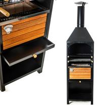 Churrasqueira de Parede Pré Moldada Moderna com Grelha Inox Churrasqueira de Parede Pré Moldada Moderna com Grelha Inox