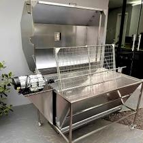 Churrasqueira de rolete completa com tampa 50kg Inox 304 Churrasqueira de rolete completa com tampa 50kg Inox 304