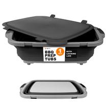 Churrasqueira dobrável Prep Tub Drip EZ com tábua de cortar e tampa XL