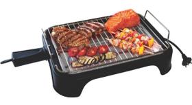 Churrasqueira Elétrica 110v Preta Bandeja De Aluminio Alfa