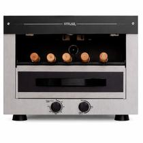 Churrasqueira Elétrica 2000W com 5 Espetos Rotativos Inox e Timer Compacta, Moderna e Fácil Limpeza 127V 220V