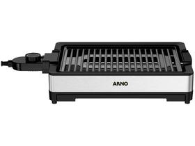 Churrasqueira Elétrica Arno Mais Sabor Pouca Fumaça Inox e Preta GPRA