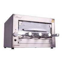 Churrasqueira Elétrica Bancada 4 Espetos Porta Vidro Stand Churrasqueira Elétrica Bancada 4 Espetos Porta Vidro Stand