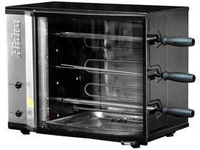 Churrasqueira Elétrica Giratória 2500W Hidro - M 1/30 com Bandeja Coletora de Gordura