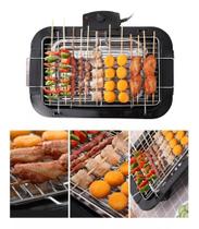 Churrasqueira Elétrica Grande 48cm 5 Níveis 220V, 2000W de potência Mesa Grill Sem Fumaça