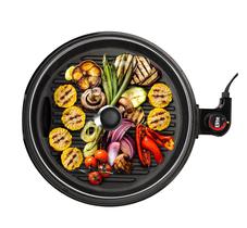 Churrasqueira elétrica interna Elite Gourmet EMG6505G 12 com tampa Churrasqueira elétrica interna Elite Gourmet EMG6505G 12 com tampa