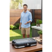 Churrasqueira Elétrica Menos Fumaça 1500W Preto 220V Churrasqueira Elétrica Menos Fumaça 1500W Preto 220V