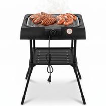 Churrasqueira Elétrica Portátil Grande Com Pedestal 1800w
