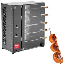 Churrasqueira Elétrica Rotativa Vertical 5 Espetos Aço Carbono Churrasqueira Elétrica Rotativa Vertical 5 Espetos Aço Carbono