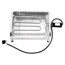 Churrasqueira Elétrica Super Grill II Portatil com Bandeija Coletora em Aço Carbono Cromado Super Metal Rio