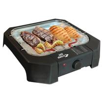 Churrasqueira Elétrica Super Grill Portátil 1200W 220V 36x35cm Sem Óleo Útil Eletro 1 Ano de Garanti