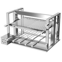 Churrasqueira Elevatória com Kit e 5 Espetos + Grelha Parrilha - Líder Grill