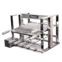 Churrasqueira Elevatória Fast Gourmet com Kit Giratório Elétrico, 4 Espetos e Grelha Parrilha EGKG04 Churrasqueira Elevatória Fast Gourmet com Kit Giratório Elétrico, 4 Espetos e Grelha Parrilha EGKG04