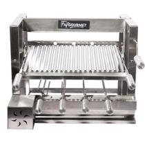 Churrasqueira Elevatória Gourmet EGKG04 com kit Giratório 4 espetos Fast Gourmet