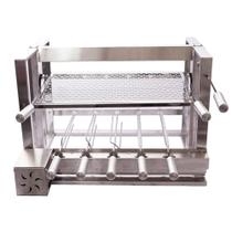 Churrasqueira Elevatória Gourmet EGKG05 com kit Giratório 5 espetos Fast Gourmet
