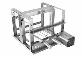 Churrasqueira Elevatória Painel 3 Espetos + Grelha Argentina + Grelha Moeda