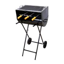 Churrasqueira Espetinho Carrinho 1 Grelha 3 Espeto 83X44X30 Churrasqueira Espetinho Carrinho 1 Grelha 3 Espeto 83X44X30