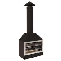 Churrasqueira espetinho de parede ou bancada E50 em Aço Inox 304 escovado - Pintado
