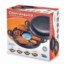 Churrasqueira Fogão Grill Antiaderente Preta Churrasquita