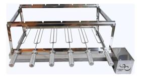 Churrasqueira Gira Grill 6 Espetos Inox
