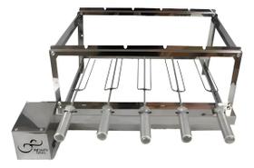 Churrasqueira Giratoria Gira Grill 5 Espetos Inox infinity grill Churrasqueira Giratoria Gira Grill 5 Espetos Inox infinity grill