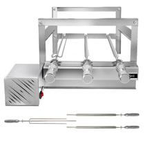 Churrasqueira Giratória Grill Inox Gira Soft Grill 3 Espetos Lado Esquerdo Churrasqueira Giratória Grill Inox Gira Soft Grill 3 Espetos Lado Esquerdo